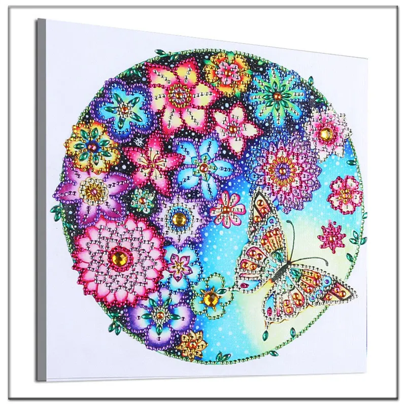 

5D DIY Special Shaped Diamond Painting Butterfly Diamond Embroidery Mosaic Flower Cross Stitch Kits Crystal Multicolor Decor