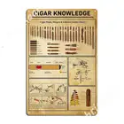 Знания о сигарах, металлические знаки для влюбленных сигар, печатный постер для клувечерние, плакаты с жестяными знаками