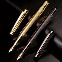 luxury high quality metal design fountain pen business office stationery supplies signature calligraphy writing ink pens