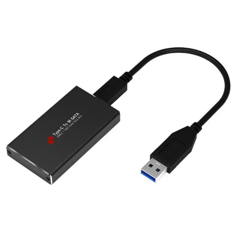 USB3.1 Type C к MSATA USB 3 0 SSD корпус чехол Корпус жесткого диска 10 Гбит/с Внешний для