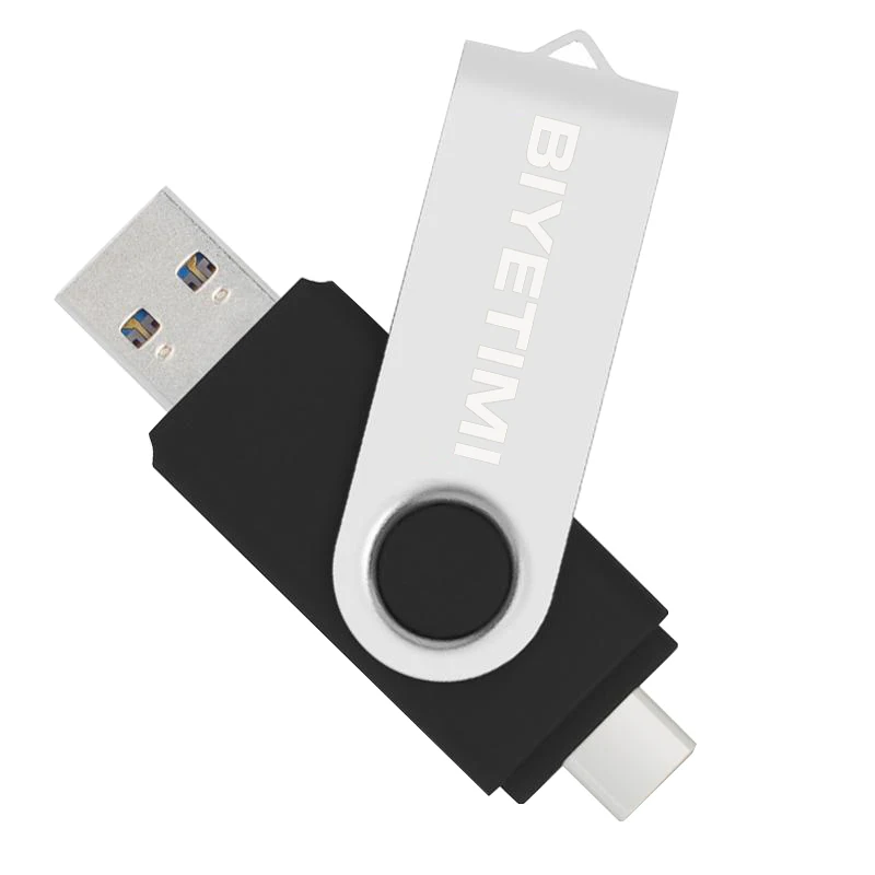 Biyetimi Usb USB Type C флеш накопитель 32 ГБ флэш 64 с поддержкой технологии OTG 128 Гб флешки