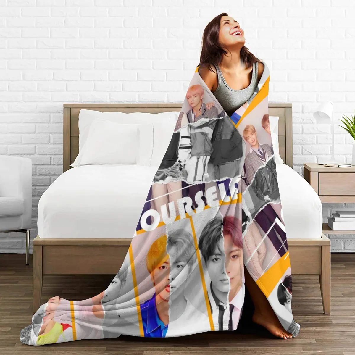 

3D Cartoon Sherpa Blanket Warm Super Soft Flannel Office Nap Bedspread Sofa Bedding Plush Quilt Plaids 295771265