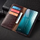 Чехол для Xiaomi Poco F1 F2 F3 M2 X2 X3 NFC Pro, флип-кейсы из натуральной крокодиловой кожи, защитный чехол-бумажник