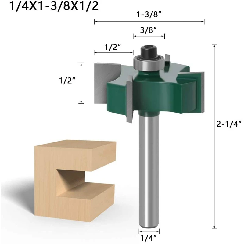 

3Pcs Router Bits 1/4Inch Shank CNC Spoilboard Surfacing Router Bit Planing Bit Woodworking Cutting Tools Grooving Cutter