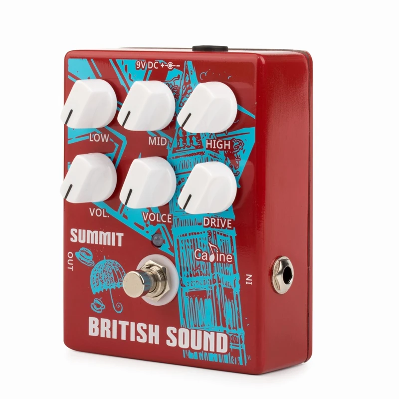 

CALINE CP-58 Baker Street Guitar Pedal British Sound Effect Pedal Guitar Accessories Pedal 9V Guitar Part True Byp Design
