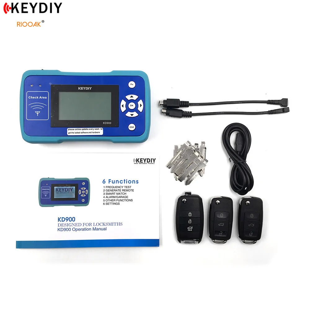 

RIOOAK Original KD900 Remote Maker the Best Tool for Remote Control World One Button Smart Online Update KD900 automotive Tool