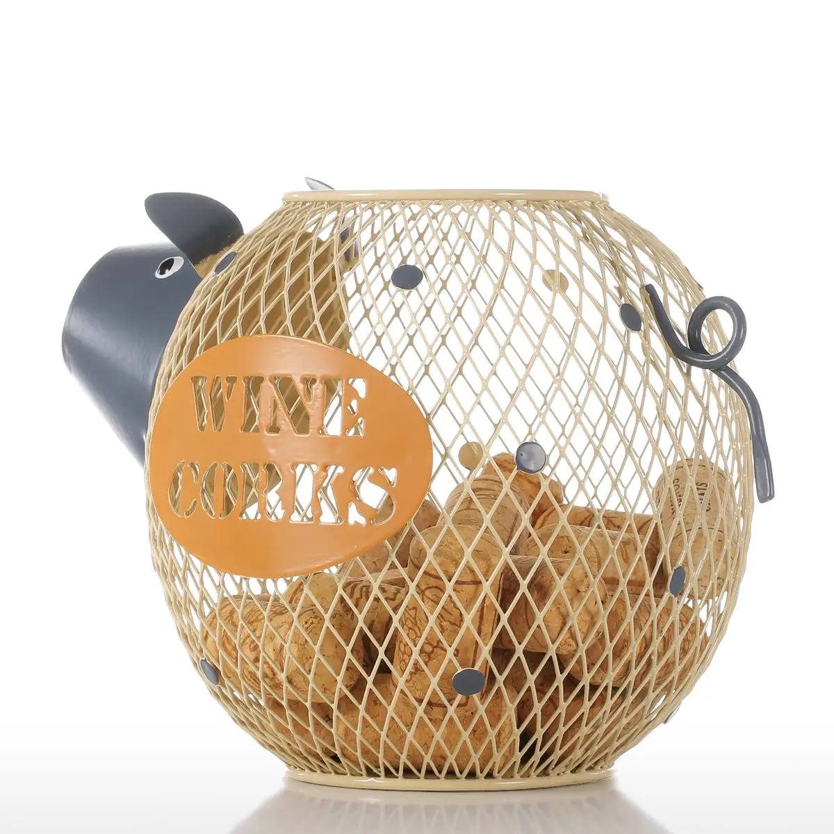 Милая фигурка свиньи копилка металлическая коробка для монет сохранения