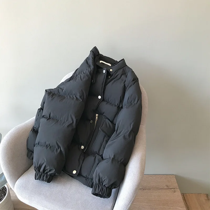 2019 зимняя куртка женская Парка хлопковая стеганая Одежда корейский стоячий