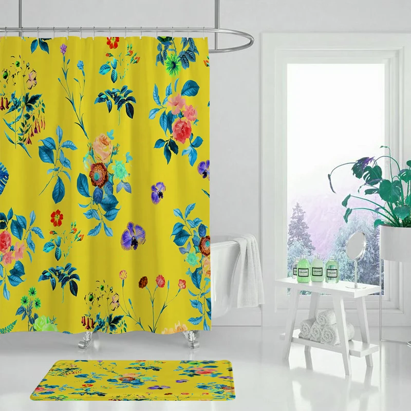 Занавеска для душа из полиэстера 180x180 см | Дом и сад