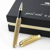 jinhao luxurious rollerball pen with ink refill classic style dragon clip golden writing signature pen business office supplies