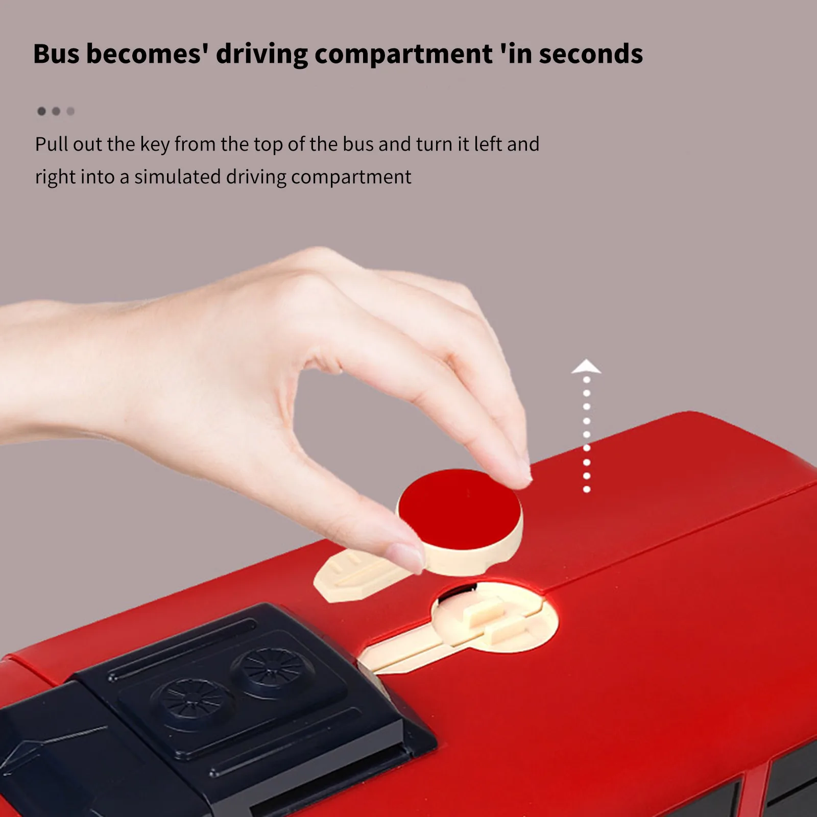 

Popular Baby Deformation Toy Car Baby Simulation Bus School Bus Educational Multifunctional Car Driving Simulation Hand Toy