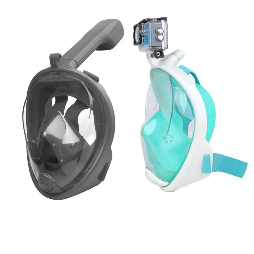 

2020 New Underwater Scuba Anti Fog Full Face Diving Mask Snorkeling Set Respiratory masks Safe and waterproof Swimming Equipment