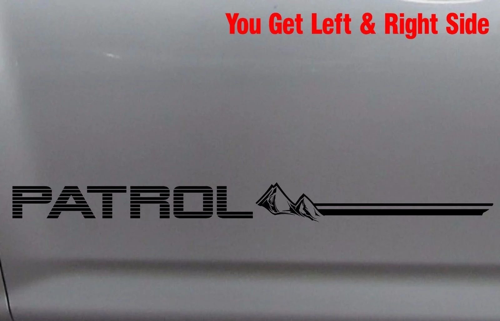 Наклейки для 2xпатруля 4x4 Ute Gu Gq Bullbar Mountain 600 мм пара