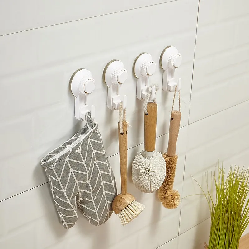 Strong Vacuum Suction Cup Hooks Removable Reusable Coat Towel Bath Robe Hangers For Home Kitchen Accessories | Дом и сад