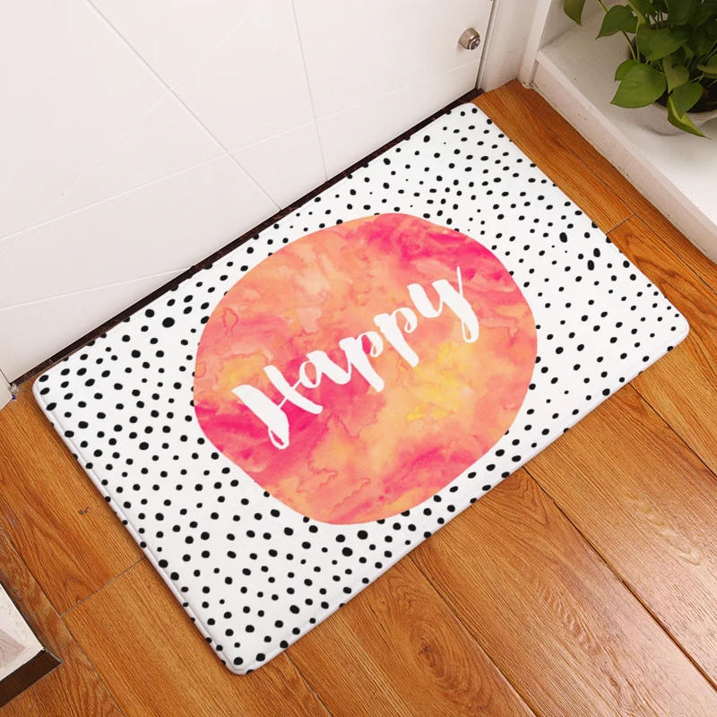 Последнее письмо дверной коврик с принтом разноцветных пятен ковры для входа