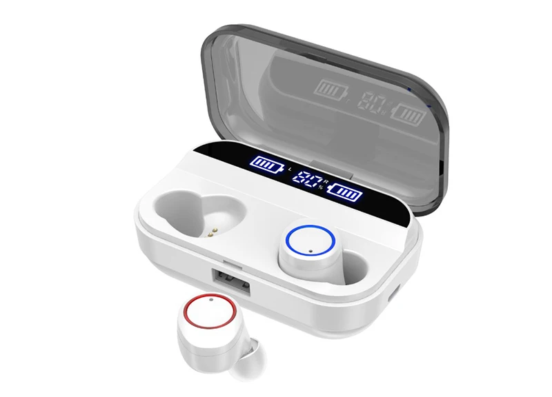 X11 TWS Беспроводные Bluetooth 5,0 Наушники дисплей питания сенсорный контроль Hifi стерео наушники IPX7 Водонепроницаемая гарнитура с зарядным устройством