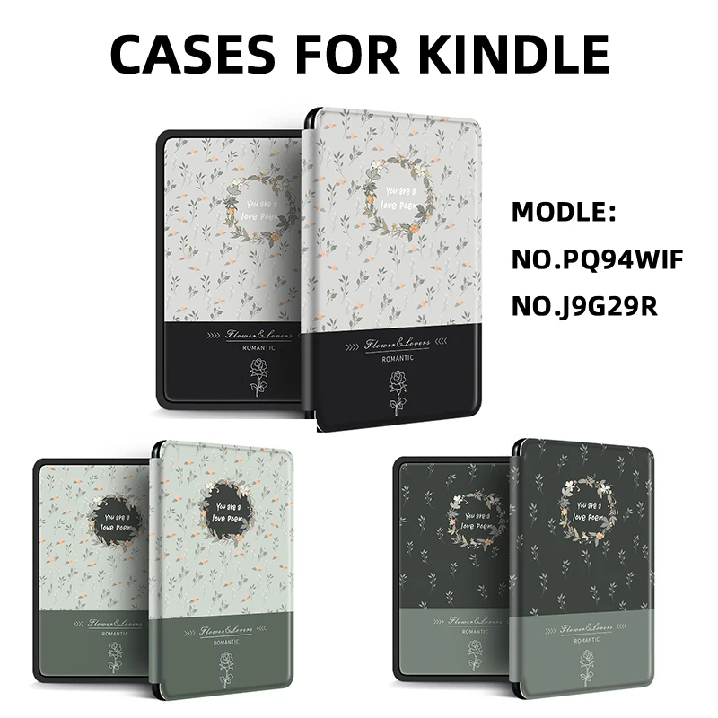 

2021 Classical Smart Case For All new kindle Case 10th 2019 2018 Paperwhite 4 PQ94WIF Auto Wake Up Sleep Silicon Soft Cover