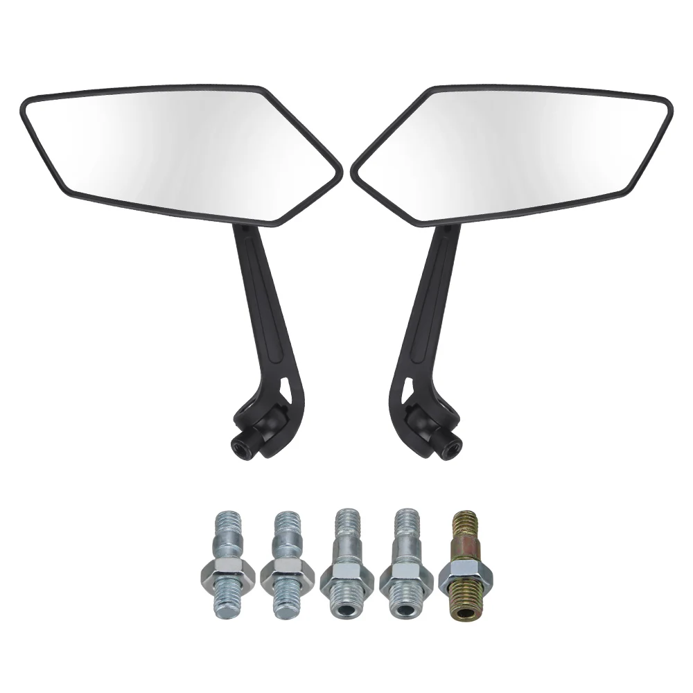 

Боковые зеркала Мотоциклетные аксессуары черные мотоциклетные зеркала заднего вида Универсальное для Кафе Racer