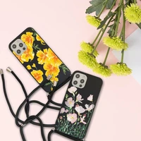 beautiful flower art deisgn phone case for iphone 7 8 11 12 se 2020 mini pro x xs xr max plus protective shell funda