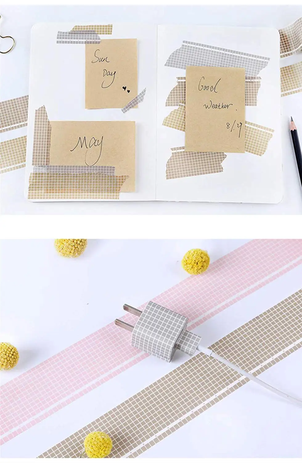 5 м коричневый синий розовый зеленый сетка васи лента японская бумага DIY