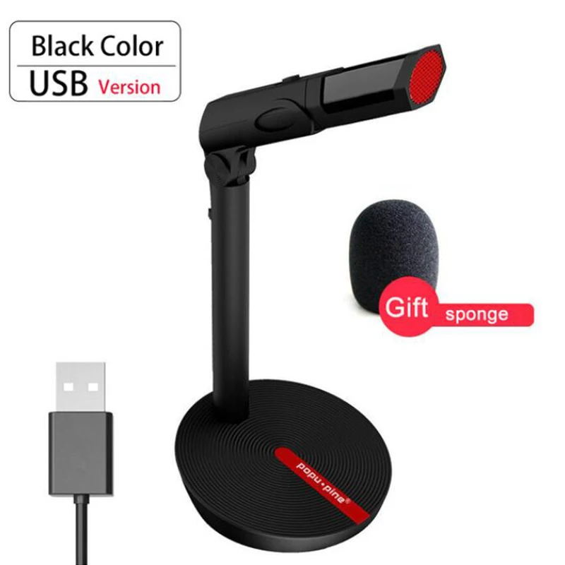 ZINGYOU настольный USB микрофон конденсаторный проводной Ручной микрофонный