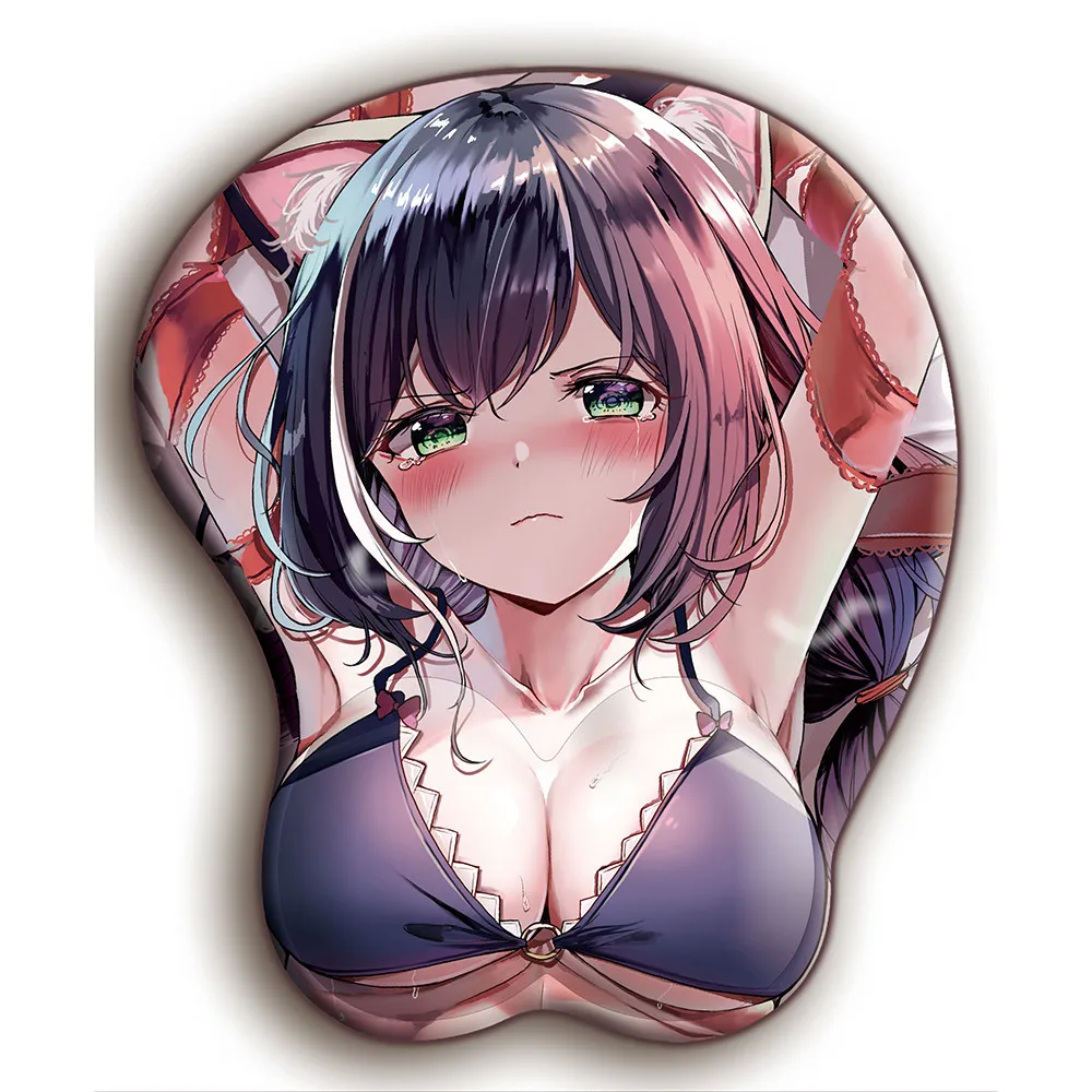 FFFAS 3D коврик для мыши стереоскоп эргономичный сексуальный грудь Oppai девушек аниме