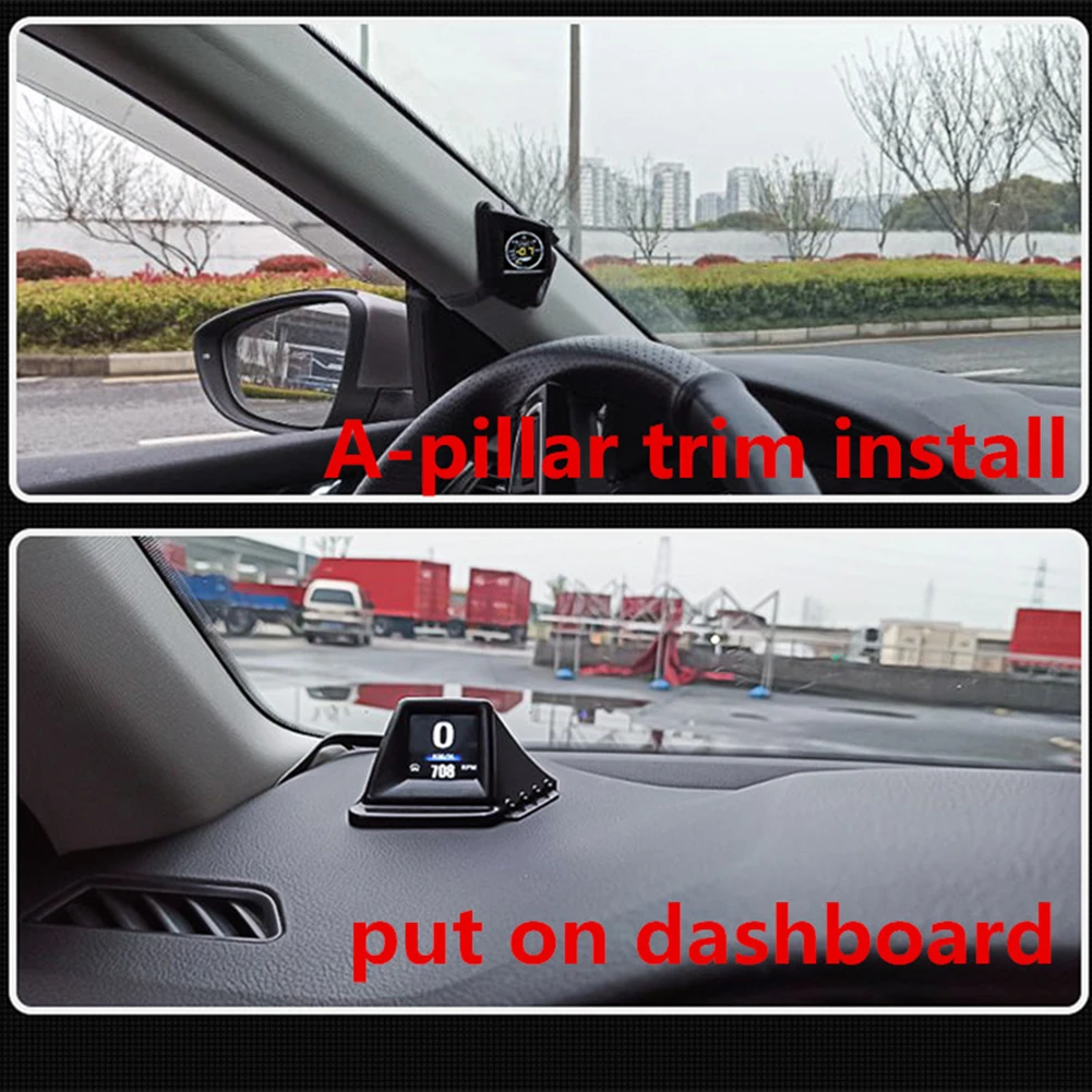 AP 1 Hud Дисплей HUD гаджет OBD2 + GPS двойной режим для всех автомобилей охранной