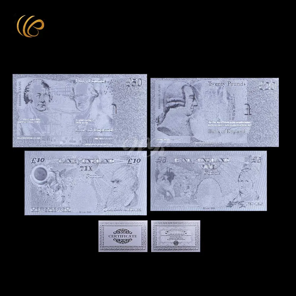 Полный набор Красочные золотые банкноты европейские бумажные деньги валюты