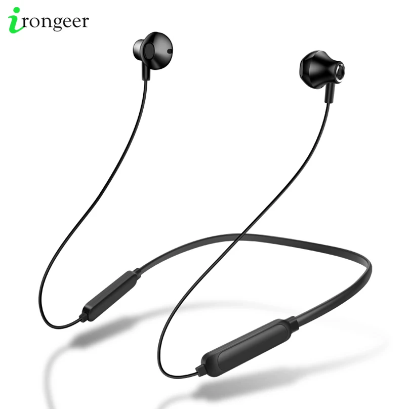 Беспроводные спортивные Bluetooth наушники с шейным ободом мини вкладыши для бега
