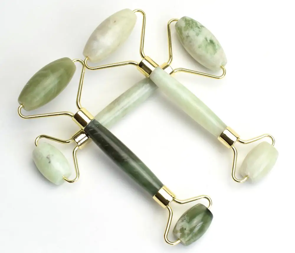 Природная чакра нефрит резной Рейки Кристалл Исцеления гуаша Красота роликовый