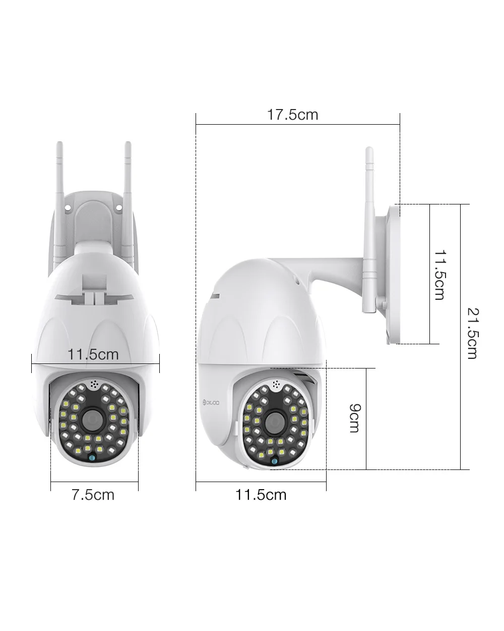 DIGOO DG-ZXC41, 1080 P, PTZ IP камера, уличная, умная, скоростная, купольная камера, беспроводная, Wifi, камера безопасности, панорамирование, 4-кратный цифровой зум, CCTV