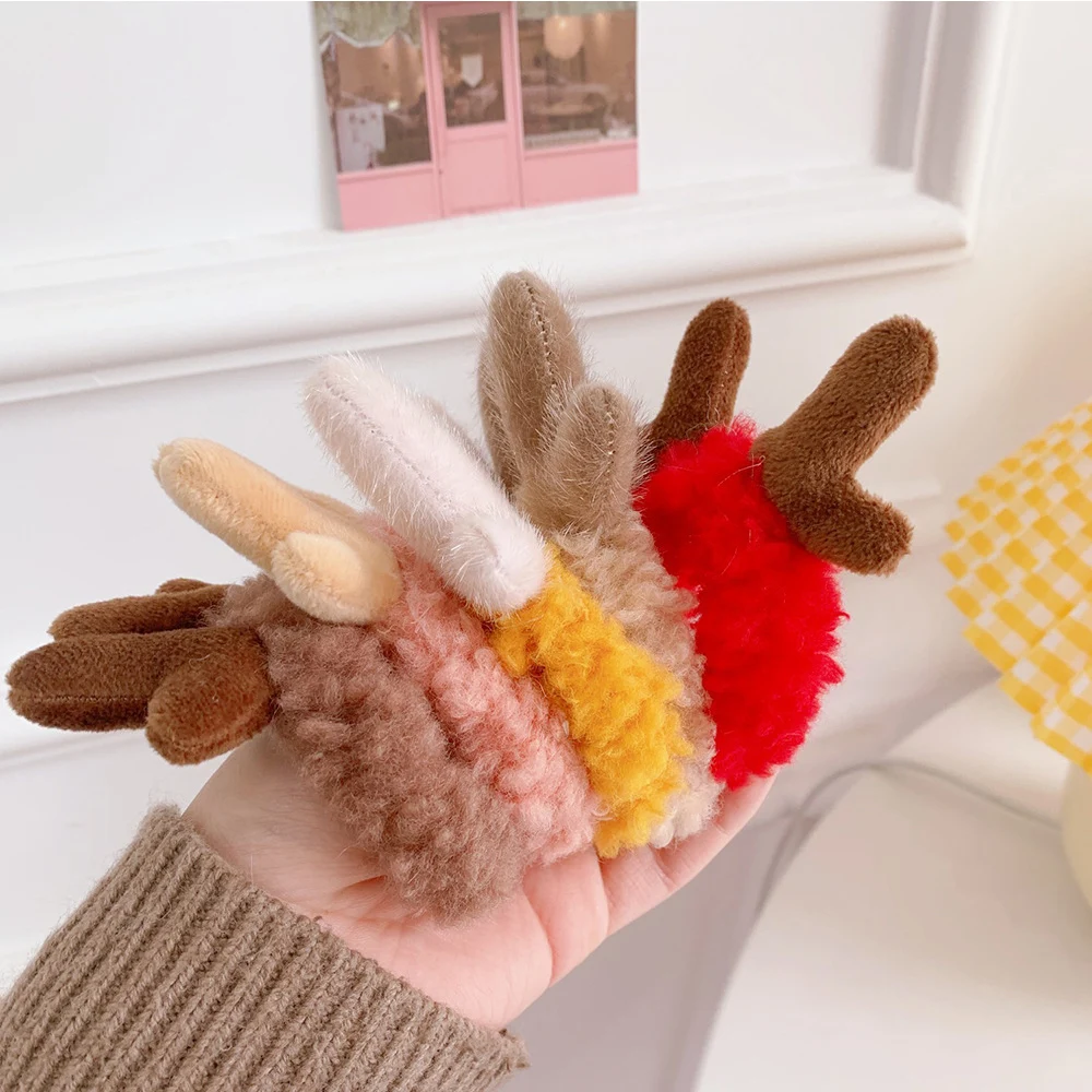 Модные новые плюшевые пальто из овечьей шерсти для детей Оленьи рога волос