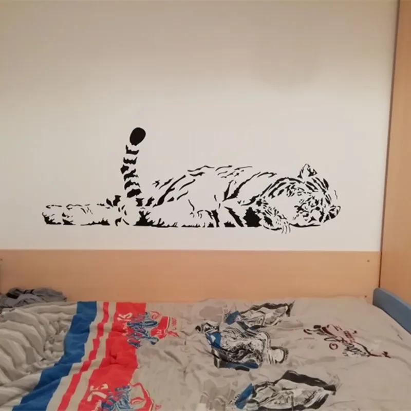 Наклейка на стену с изображением тигра 100*40 см|family fashion|wall sticker decortiger wall stickers |