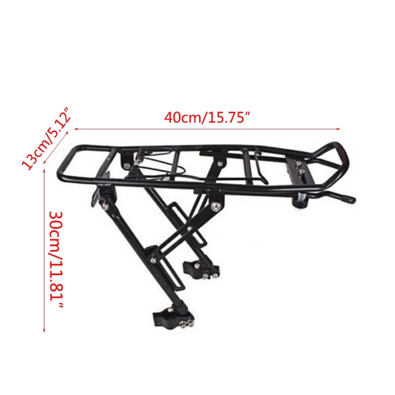 

Bike Rear Shelf Bicycle Shelf Disc Brake Aluminum Alloy Bicycle Rear Rack MTB Foldable Bikes Pannier Carrier Bag Luggage Shelf