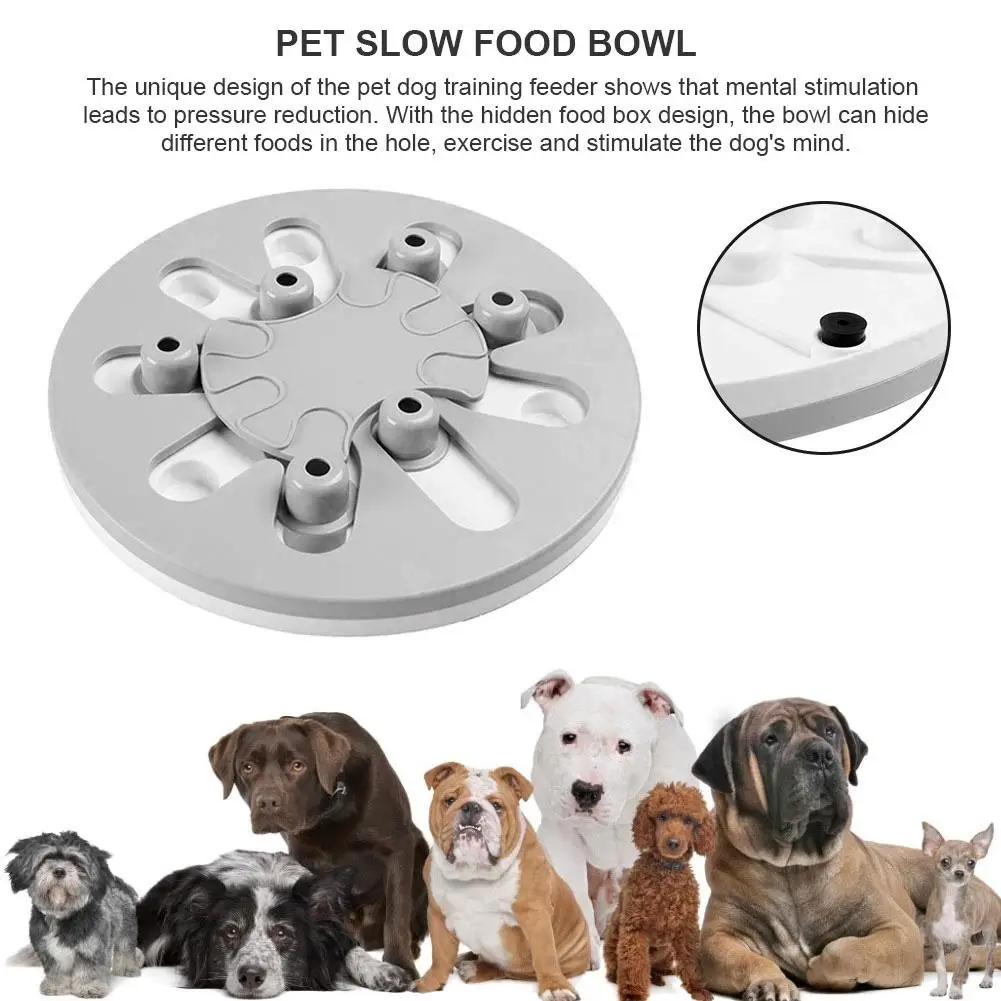 Миска для медленной еды домашних животных тренировочная кормушка пластиковая