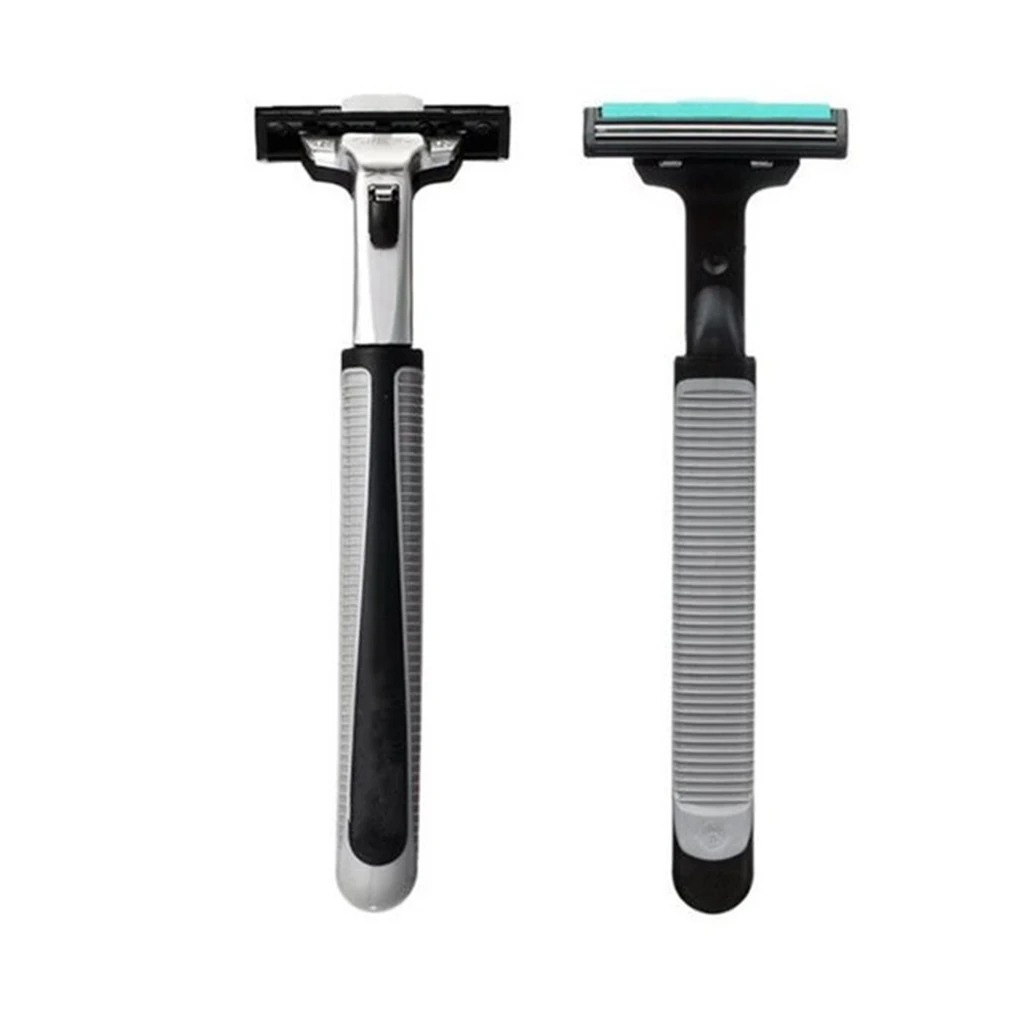 

Brand New Men Handle Shaving Razor Shaver Replaceable Straight Manual Razor Beard Trimmer with 30pcs Double Layers Razor Blades