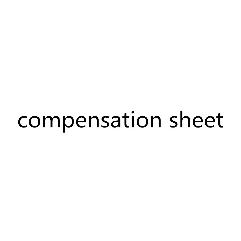 

compensation sheet