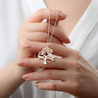 Fils изготовленный на заказ ожерелье Древо жизни при индивидуальном заказе подвеска-Шарм ожерелье-семейный подарок-женские изысканные украшения