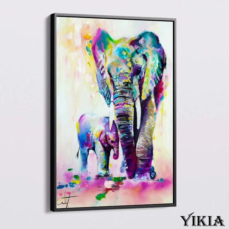 

Abstract Art Giraffe Horse Elephant Painting Living Room Wall Graffiti Art Animal Poster Canvas Print HD Home Decor Picture