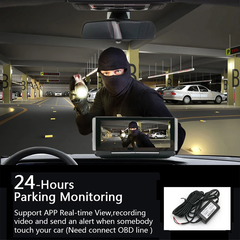 Автомобильный видеорегистратор Anfilite Dvr с камерой заднего вида 4G Android 7 дюймов 1080P