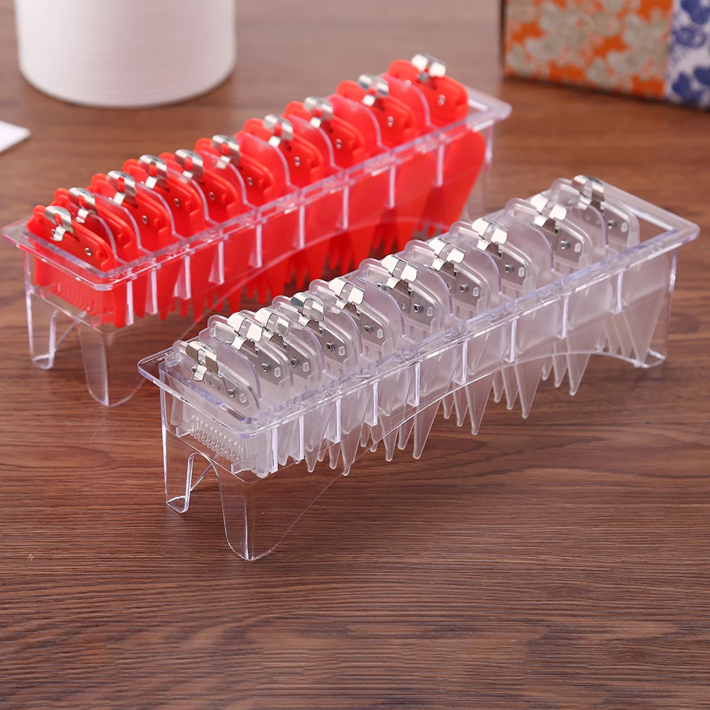 

10pcs Travel Hair Clipper Beard Trimmer Limit Comb Hair Cutting Precision Comb Hair Hairstyle Styling Tool Accessories