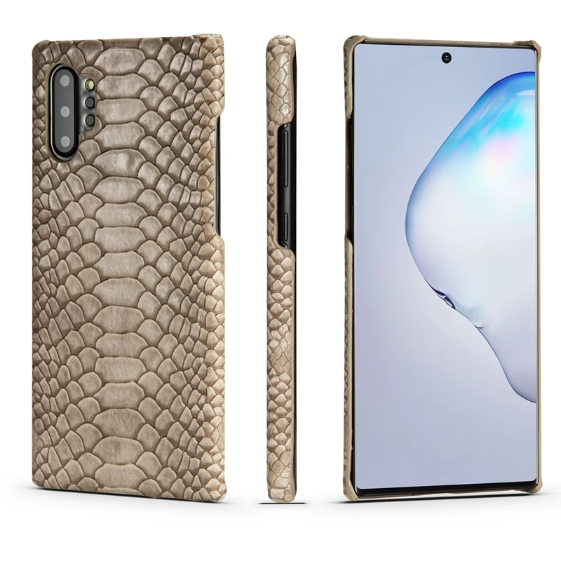 Для samsung Galaxy Note 10 Змеиный из искусственной кожи чехол для Plus 9 8 кожаная задняя