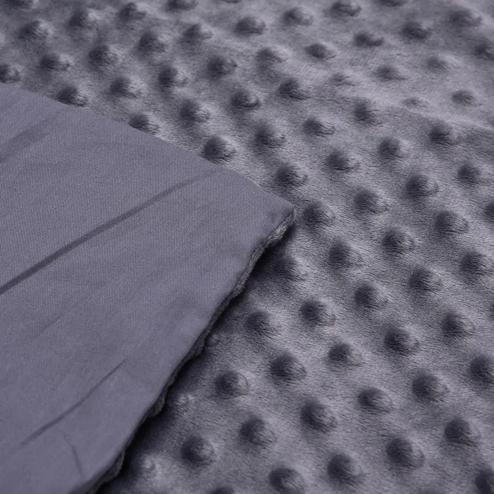 

Cotton Weighted Gravity Blanket Crystal Velvet Quilt Cover Soft Breathable Sleep Blanket For Adult Decompression Gravity Blanket