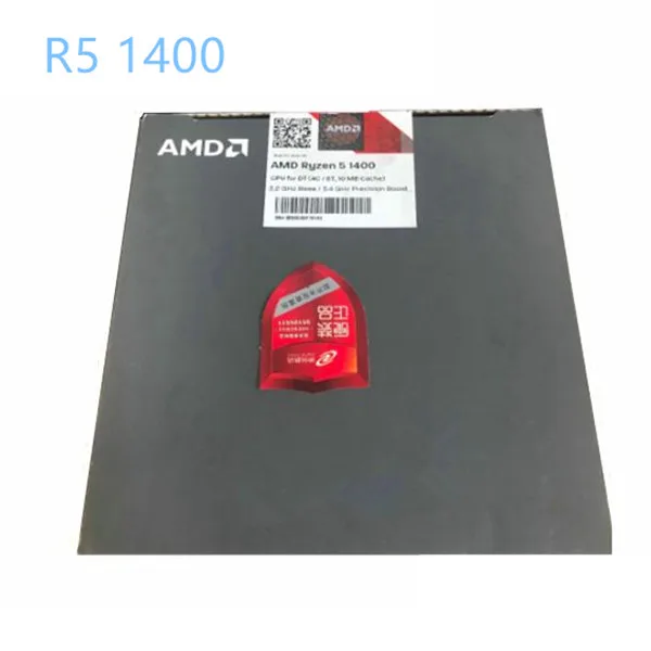 Процессор AMD Ryzen R5 1400 оригинальный процессор 4 ядра 8 потоков разъем AM4 3 2 ГГц TDP 65 Вт