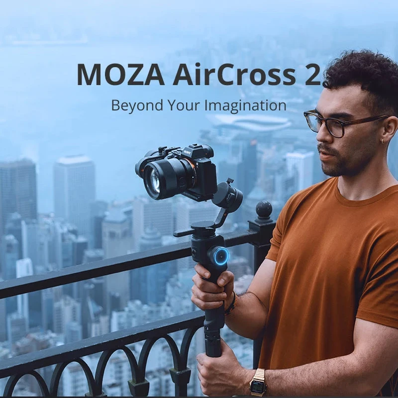 Moza Aircross 2 3,2 кг Полезная нагрузка ручной карданный стабилизатор для Nikon Sony Canon беззеркальная DSLR камера VS Zhiyun DJI стабилизатор