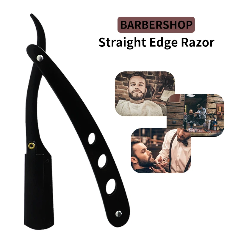 Barbershop Men's Shaver Straight Edge Barber Razor Knives Manual Beard Shaving And Care Replaceable Blades Shavette Gift For Men