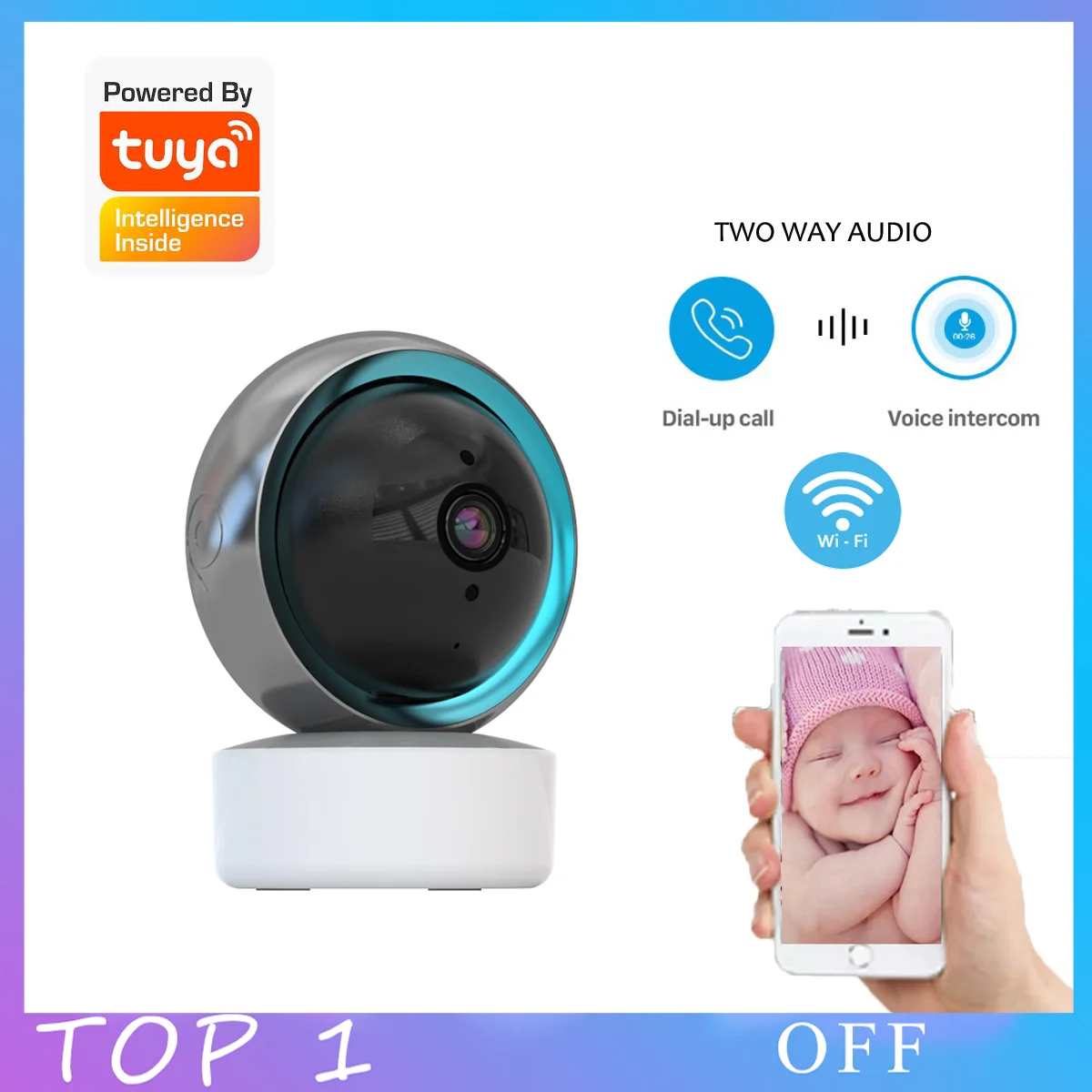 Камера видеонаблюдения с Wi Fi HD 1080P|Камеры видеонаблюдения| |