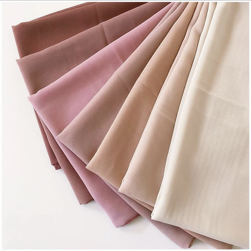 

Hijab Whole Sale 10 Picecs Chiffon Head Scarves For Women Muslim Fashion Islam Veil Bubble Chiffon Plain Headscarves Shawl Lady