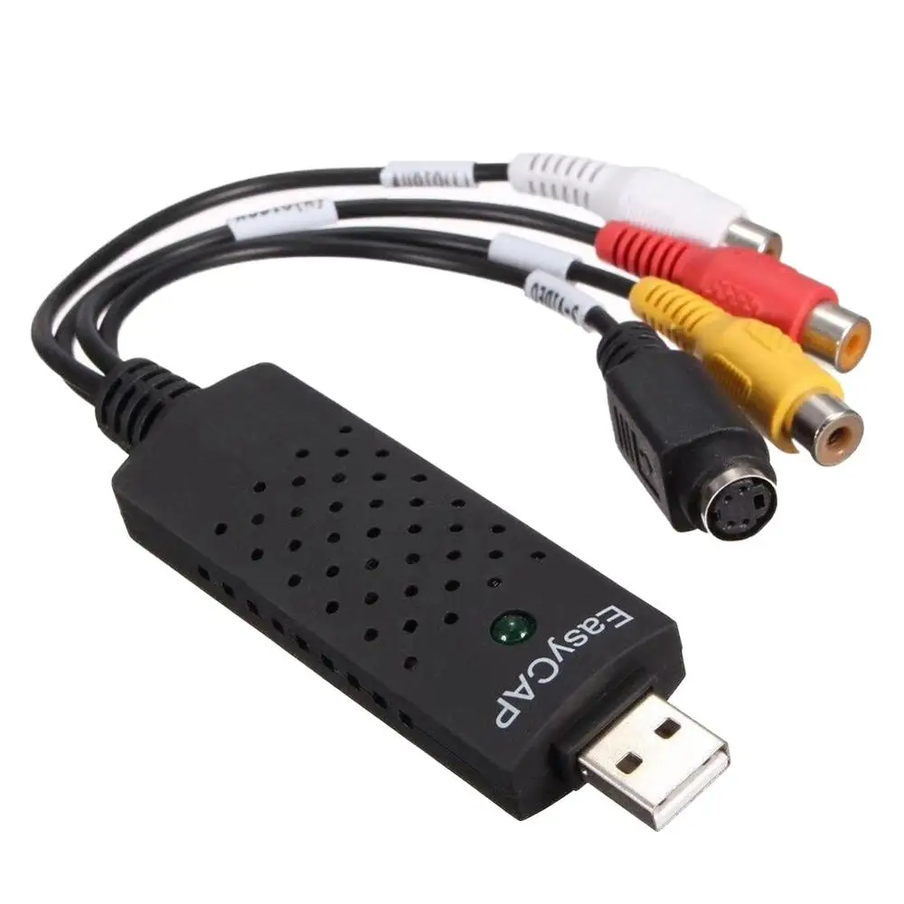 USB 2,0 Видео Аудио VHS конвертер DVD карта захвата адаптер аналоговый преобразователь видео в цифровой формат аудио видео