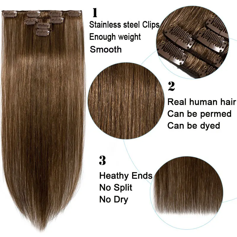 SEGO 12 "-22" 40 г прямые волосы Remy на заколках для наращивания натуральные волосы на заколках ins 60 # платиновый блонд 4 шт. 8 шт./компл. от AliExpress WW